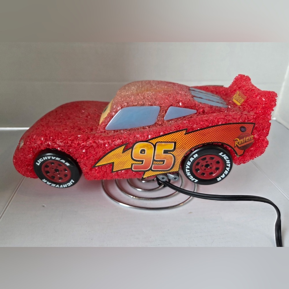 Lightning McQueen Pixar Popcorn Bubbled Lamp Night Light Works